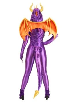 Women's Spyro The Dragon Costume Jumpsuit -FunCostumes shop spyro the dragon womens costume jumpsuit alt 2