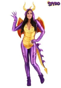 Women's Spyro The Dragon Costume Jumpsuit