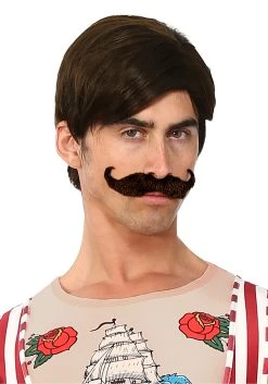 Wig And Mustache For Men Strongman Costume