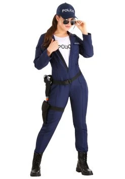 Tactical Cop Womens Jumpsuit Costume