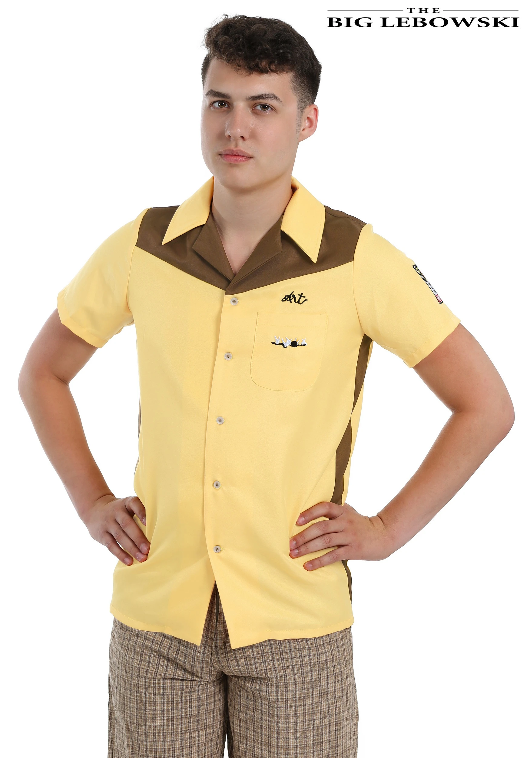 The Big Lebowski Medina Sod Men's Bowling Shirt The Big Lebowski Medina Sod Men's Bowling Shirt -FunCostumes shop the big lebowski medina sod mens bowling shirt