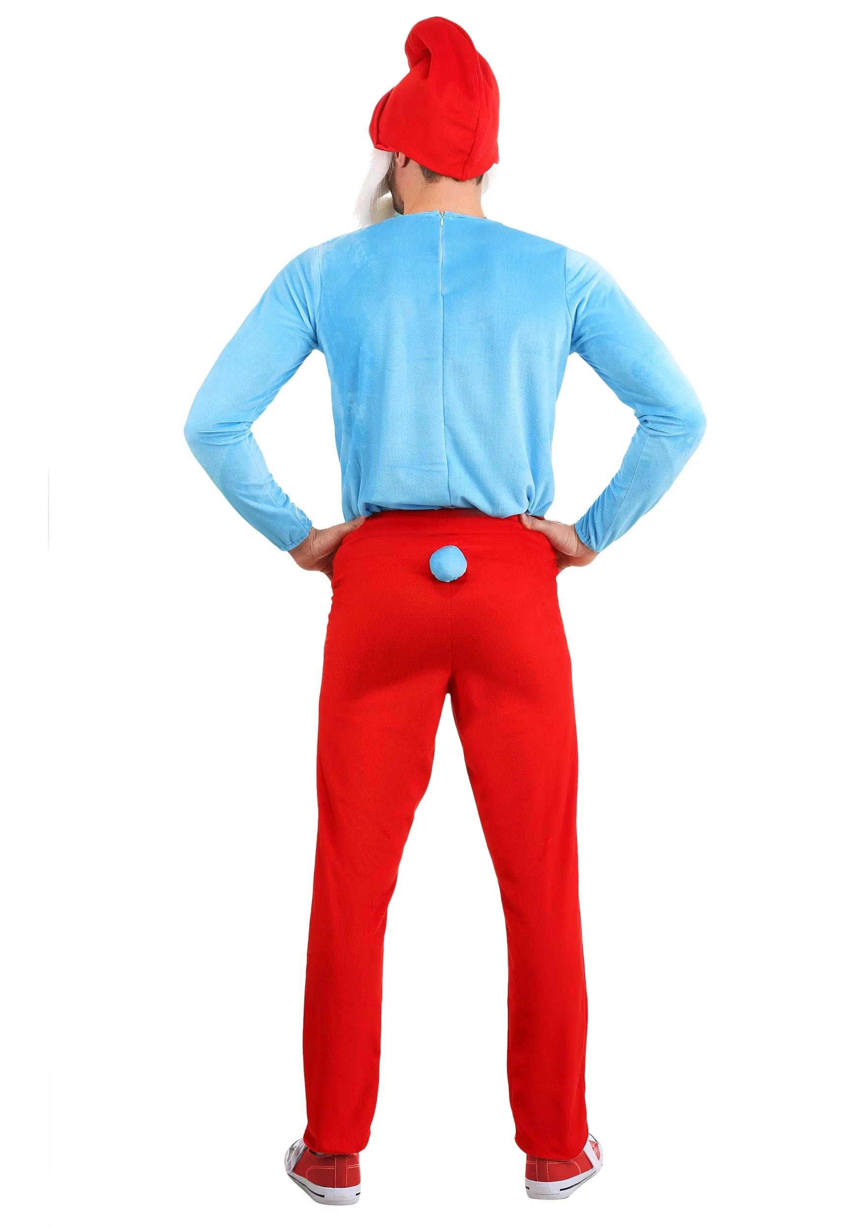 The Smurfs Adult Papa Smurf Costume The Smurfs Adult Papa Smurf Costume -FunCostumes shop the smurfs adult papa smurf costume alt 2