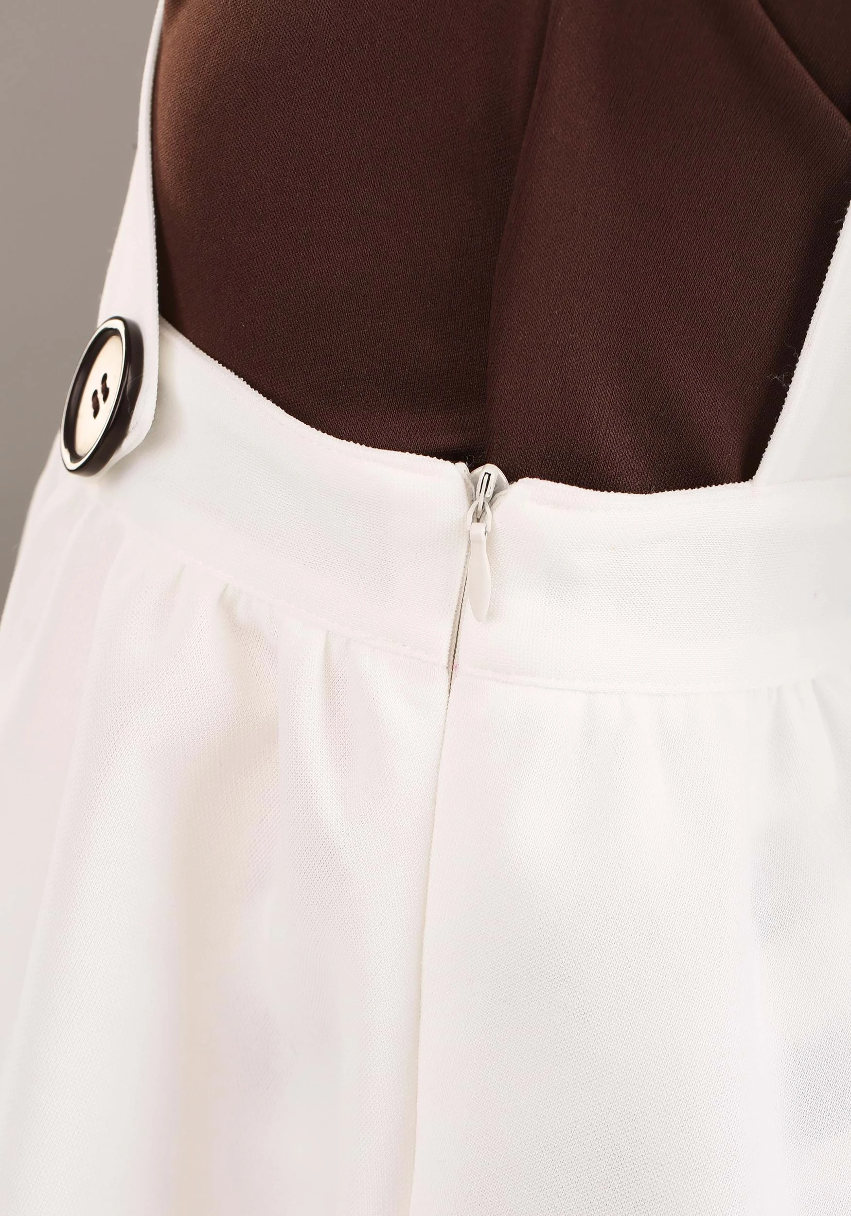 Chocolate Factory Worker Costume for Toddler Girls Chocolate Factory Worker Costume For Toddler Girls -FunCostumes shop toddler girls chocolate factory worker costume alt 4