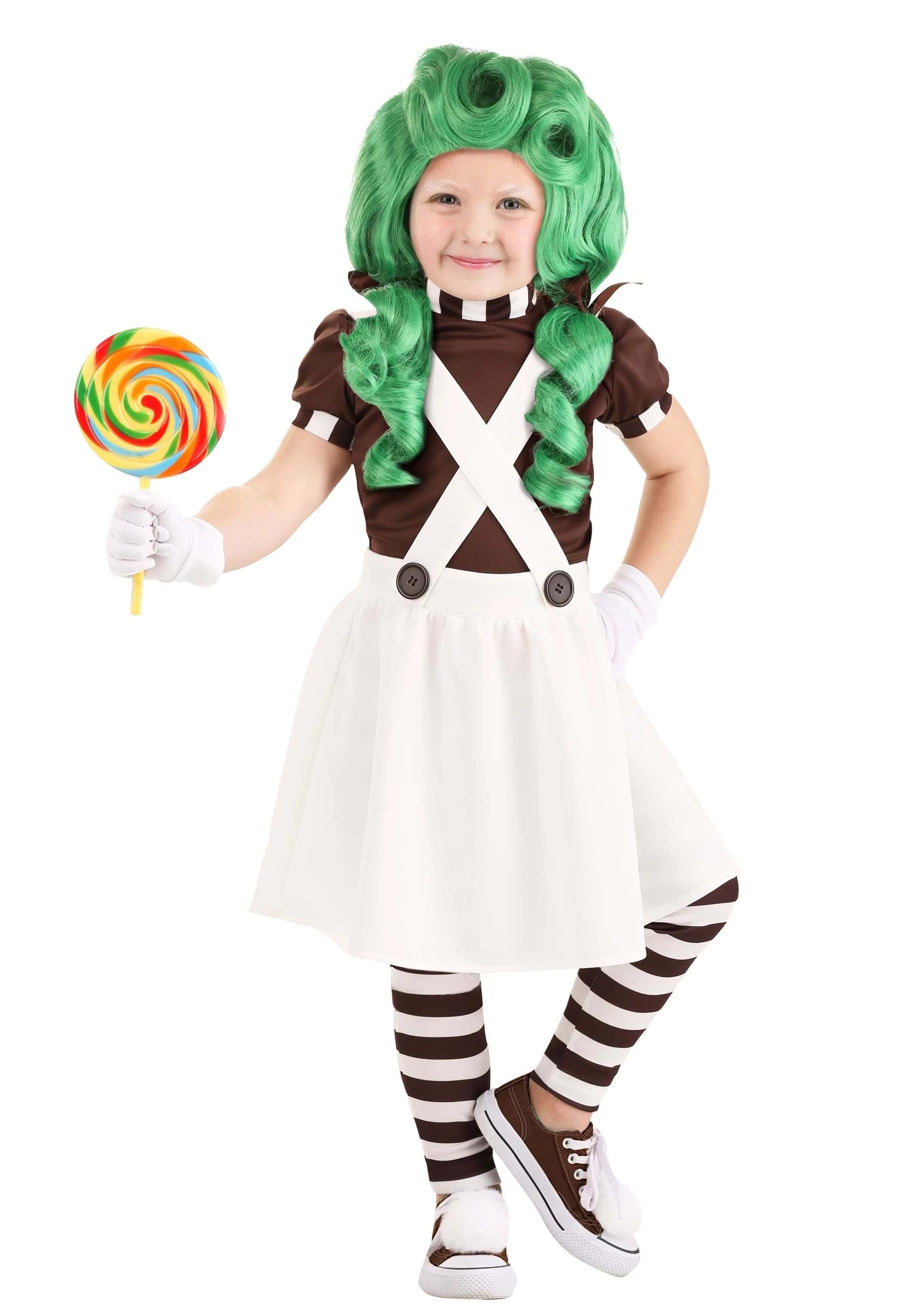 Chocolate Factory Worker Costume for Toddler Girls Chocolate Factory Worker Costume For Toddler Girls -FunCostumes shop toddler girls chocolate factory worker costume