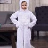 Open Face White Bunny Costume For Toddlers