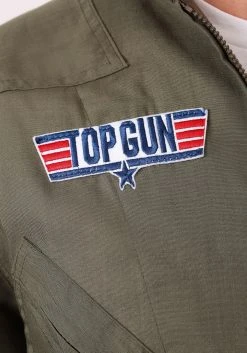 Top Gun Mens Costume Flight Suit -FunCostumes shop top gun mens flight suit alt 3