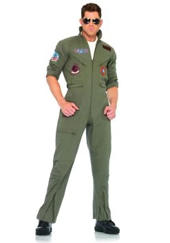 Top Gun Mens Costume Flight Suit