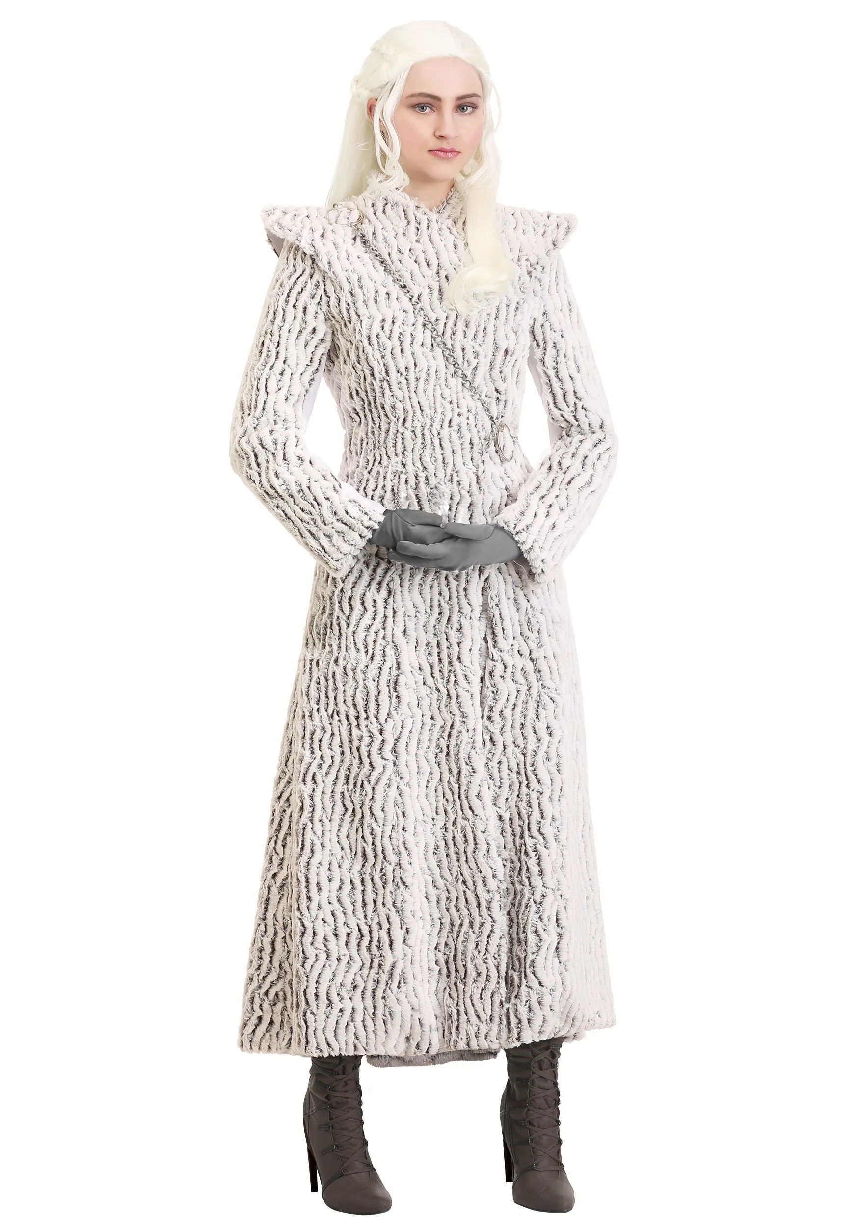 Women's Winter Dragon Queen Plus Costume 2 Women's Winter Dragon Queen Plus Costume - Image 2