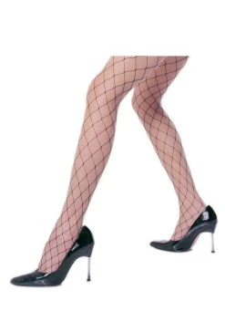 Black Fence Net Pantyhose For Women
