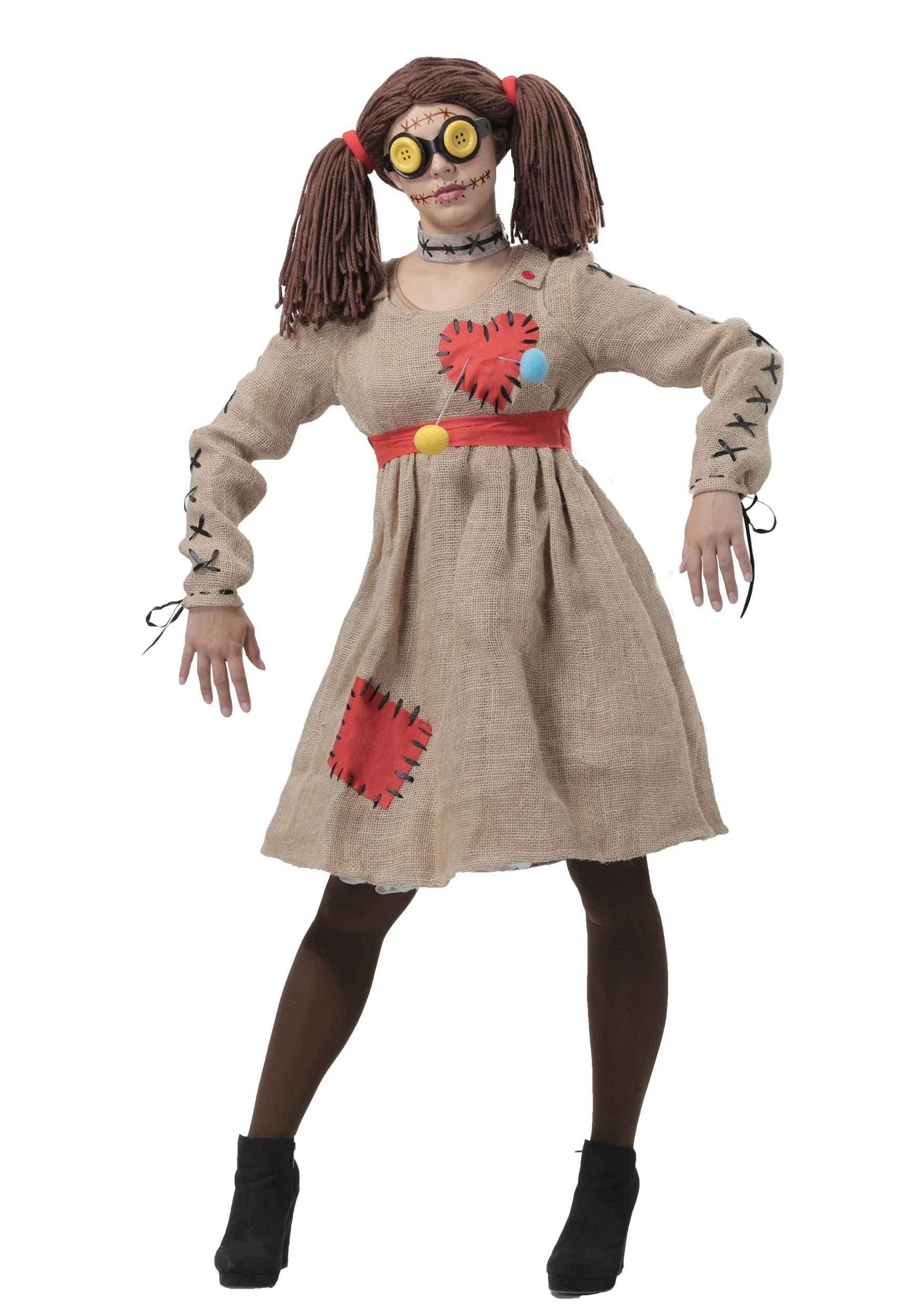 Women's Burlap Voodoo Doll Costume Women's Burlap Voodoo Doll Costume -FunCostumes shop womens burlap voodoo doll costume