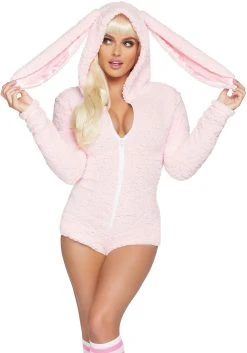 Women's Cuddle Bunny Costume -FunCostumes shop womens cuddle bunny costume alt 2