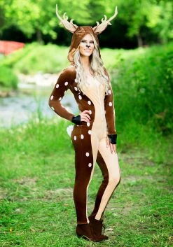 Womens Deer Fawn Costume -FunCostumes shop womens deer fawn costume alt 14