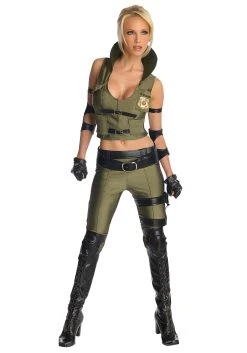 Deluxe Mortal Kombat Sonya Blade Women's Costume