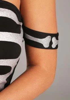 High Fashion Skeleton Costume For Women -FunCostumes shop womens high fashion skeleton costume alt 3