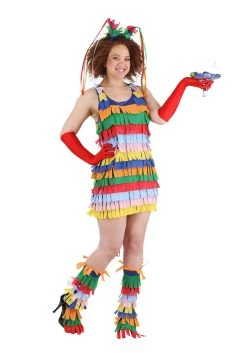 Women's Pinata Costume Dress -FunCostumes shop womens pinata costume dress alt 7