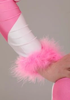 Women's Pink Candy Cane Jumpsuit -FunCostumes shop womens pink candy cane jumpsuit alt 6