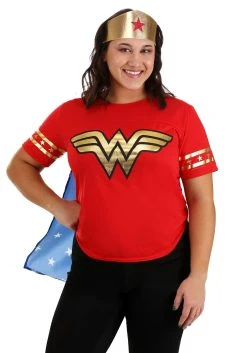 Plus Size Casual Wonder Woman Costume For Women