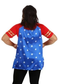 Plus Size Casual Wonder Woman Costume For Women -FunCostumes shop womens plus size casual wonder woman costume alt 4