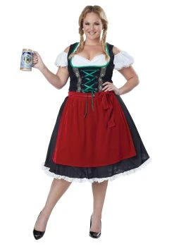 Plus Size Oktoberfest Fraulein Costume