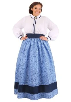Plus Size Prairie Dress Costume For Women