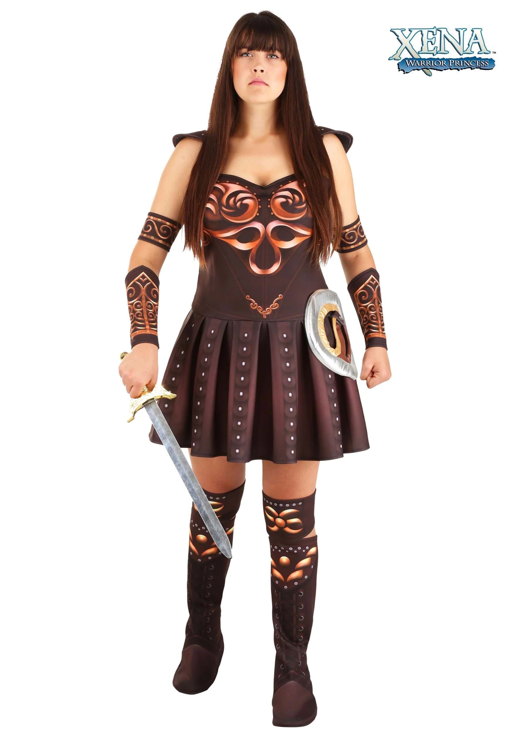 Plus Size Xena Warrior Princess Costume for Women Plus Size Xena Warrior Princess Costume For Women -FunCostumes shop womens plus size xena warrior princess costume