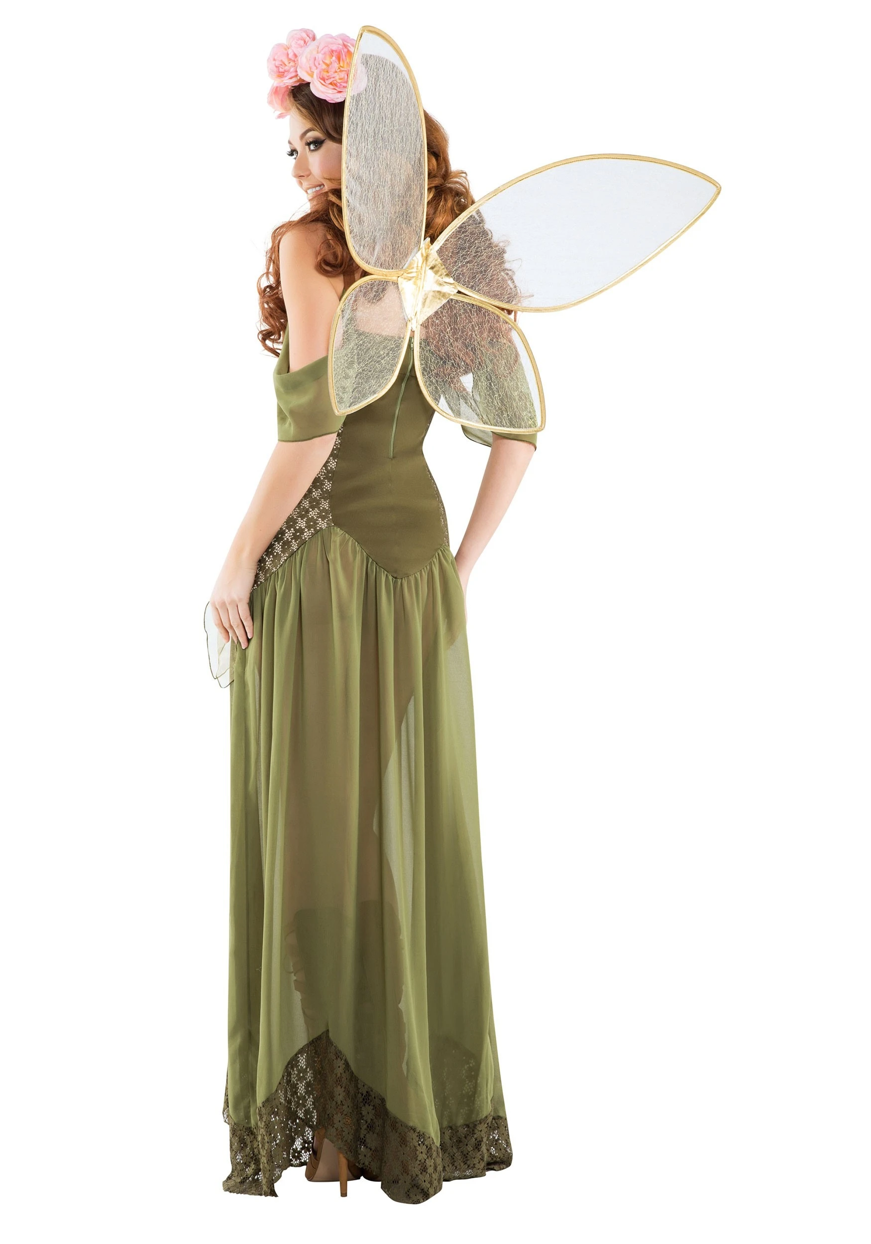 Rose Fairy Princess Costume for Women Rose Fairy Princess Costume For Women -FunCostumes shop womens rose fairy princess costume alt 1