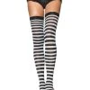 Sexy Black And White Nylon Stockings For Women