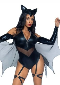Sexy Night Bat Women's Costume -FunCostumes shop womens sexy night bat costume alt 2