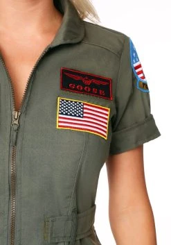 Womens Top Gun Flight Dress Costume -FunCostumes shop womens top gun flight dress alt 4
