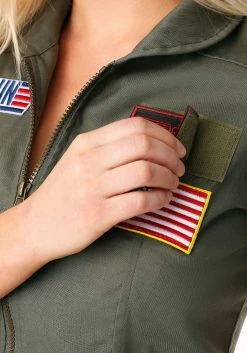 Womens Top Gun Flight Dress Costume -FunCostumes shop womens top gun flight dress alt 5