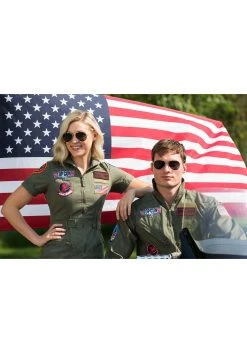 Womens Top Gun Flight Dress Costume -FunCostumes shop womens top gun flight dress alt 6