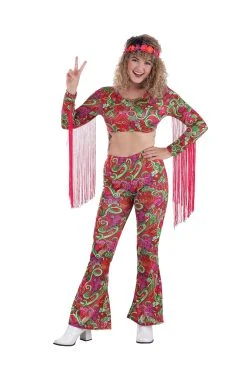 World Women's Peace Hippie Costume -FunCostumes shop womens world peace hippie costume alt 2