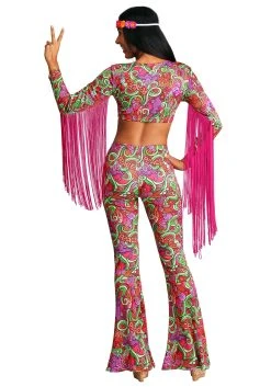 World Women's Peace Hippie Costume -FunCostumes shop womens world peace hippie costume alt 5